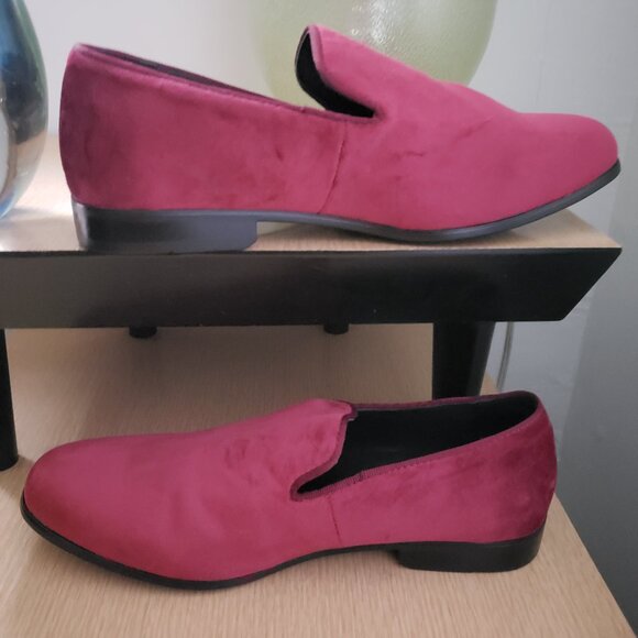 BNWT ALFANI Red Padded Zion Round Toe Slip On Loafers (8) - Picture 7 of 8